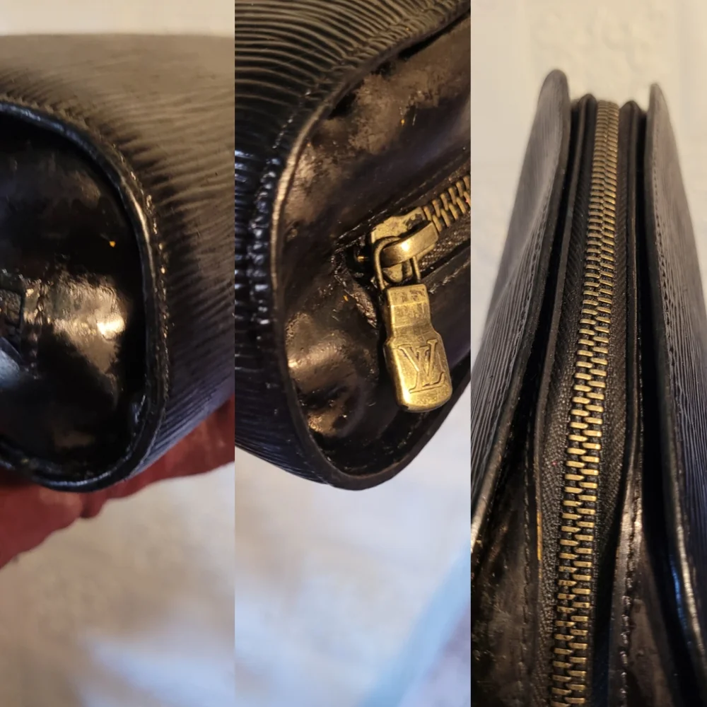 Louis Vuitton Louis Vuitton Epi Leather Dauphine MM Clutch TOILETRY MAKEUP BAG